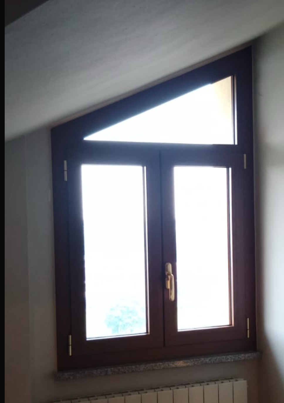 Serramento in alluminio per mansarda